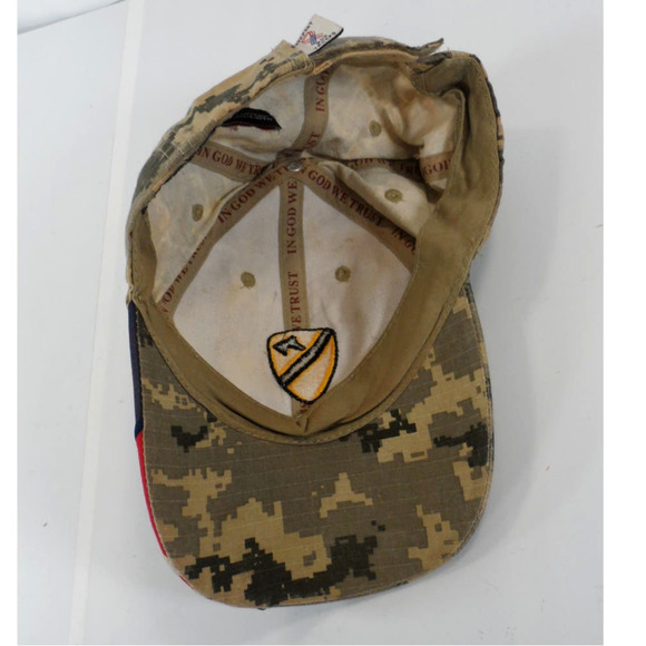 Army 1st Calvary Digital Camouflage Snapback Cap Hat Camo Military USA - Picture 6 of 6